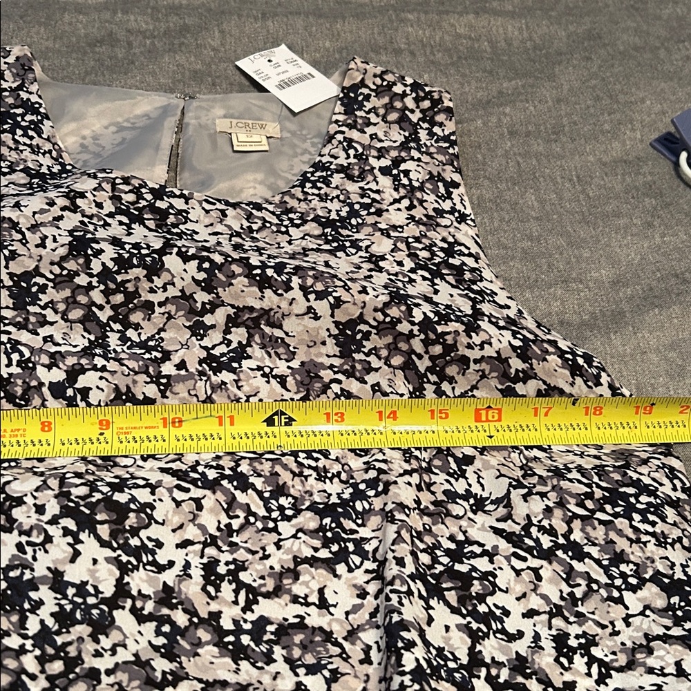 NWT J. Crew fully lined floral sleeveless Dress - Picture 9 of 9